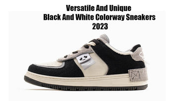 Low Top Black and White "Panda" Retro Sneakers: Add Some Edge to Your Look