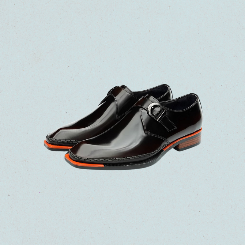Lorebound Men's Dress Shoes Business Loafers in Black & Amber | Formal Oxford & Leather Derby Shoes Lorebound Men's Dress Shoes Business Loafers in Black & Amber | Formal Oxford & Leather Derby Shoes