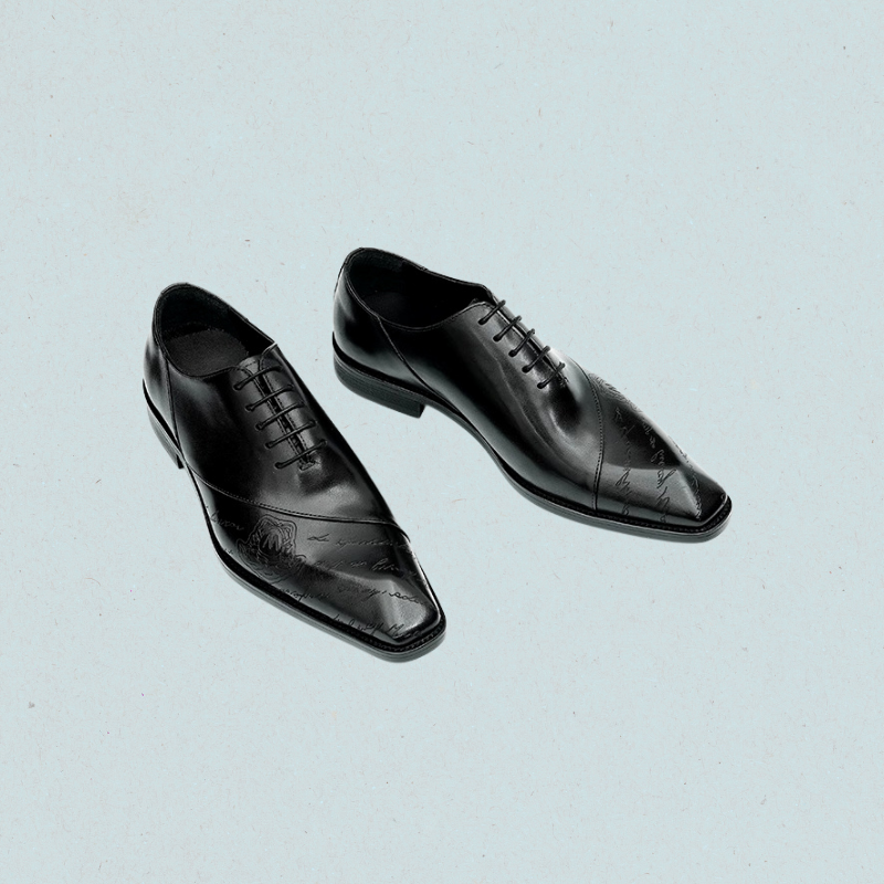 black oxford shoes