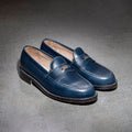 leather slip on loafers mens