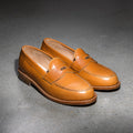 brown loafers