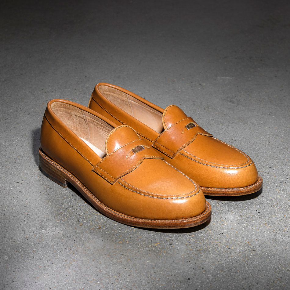 brown loafers