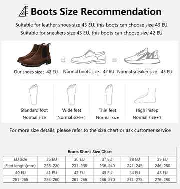 chelsea boots size recommendation