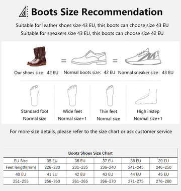 biker boots size recommendation