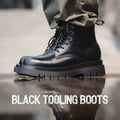 dark combat boots