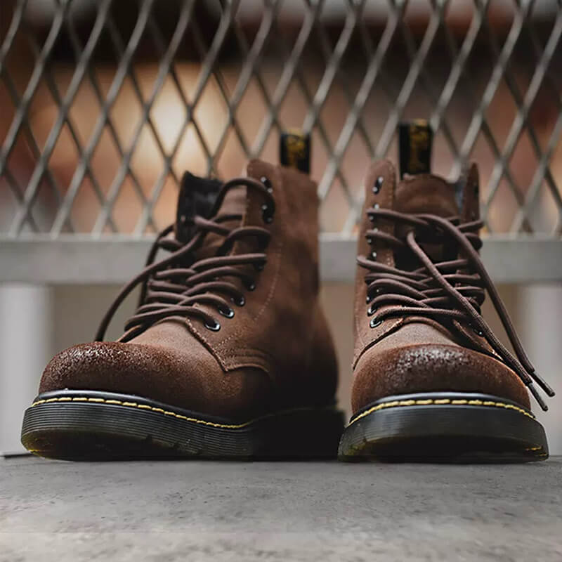 brown lace up boots