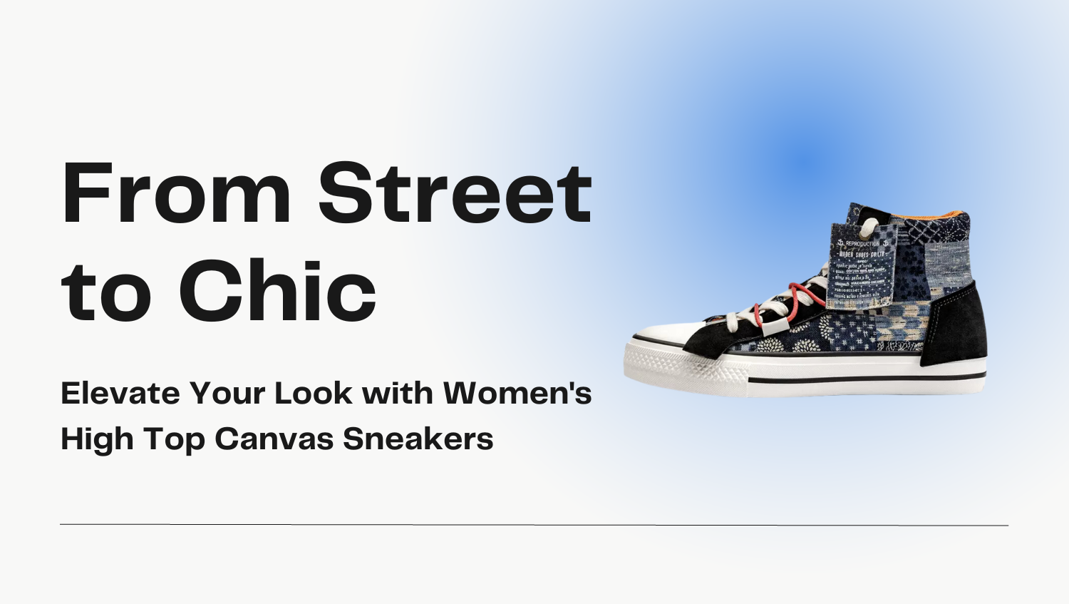  Women's High Top Canvas Sneakers