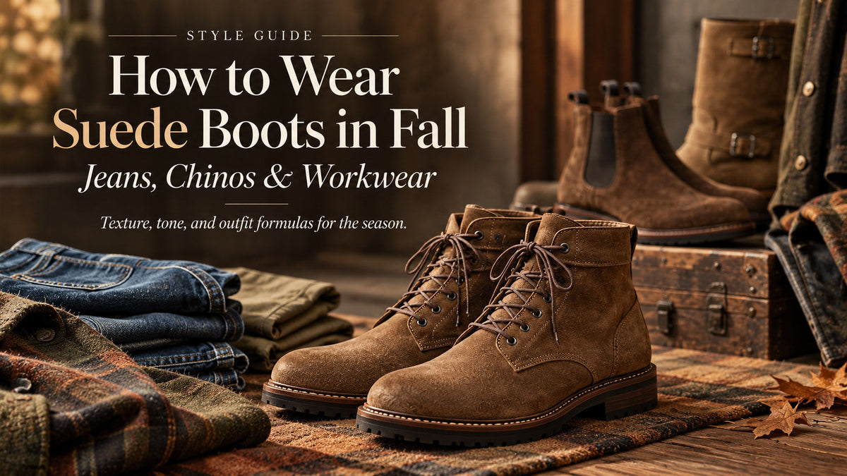 How to Wear Suede Boots in Fall: Jeans, Chinos & Workwear