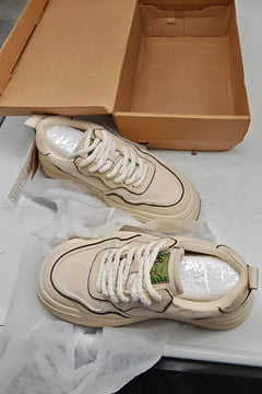 Second Chance THE SKY MIRROR Linen Sneakers - White