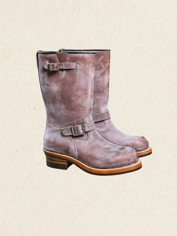 Waxed Calfskin Engineer Boots | 29 cm Shaft, HAAS Leather
