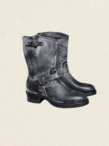 Made-to-Order Engineer Boots | French Calfskin, Low Heel