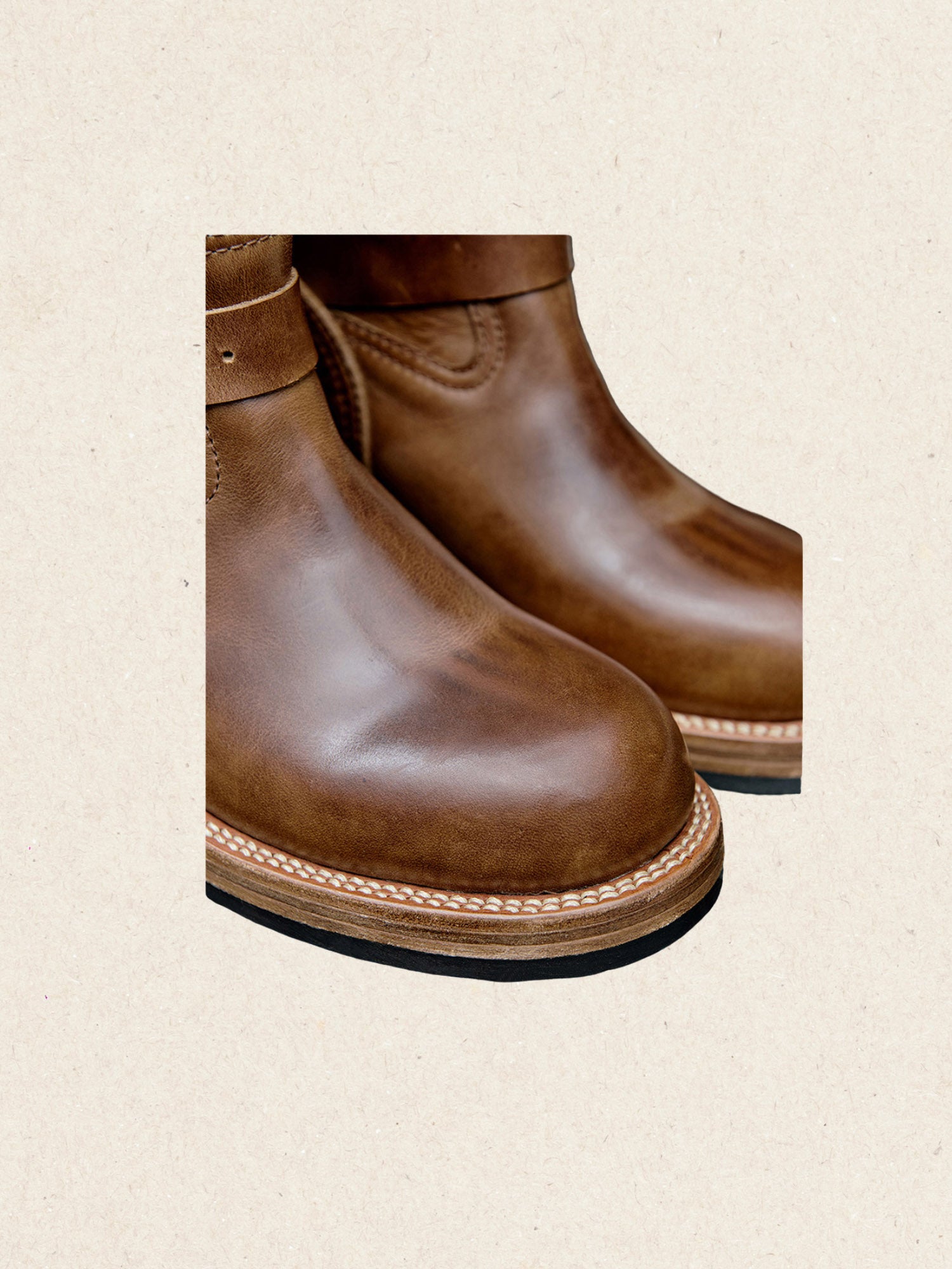 Classic Engineer Boots | Tea-Core Waxed Leather, Moto-Ready Riding