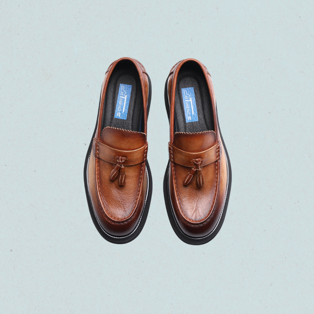 mens leather loafers
