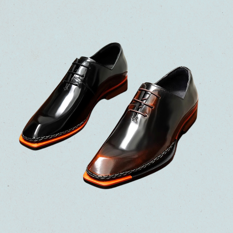 men's dress shoes designer Oscar Mens Leather Lace up Oxford Treat yourself to the art of luxury with our stunning patent leather derby shoes Men's Prom Oxfords Dress Shoes