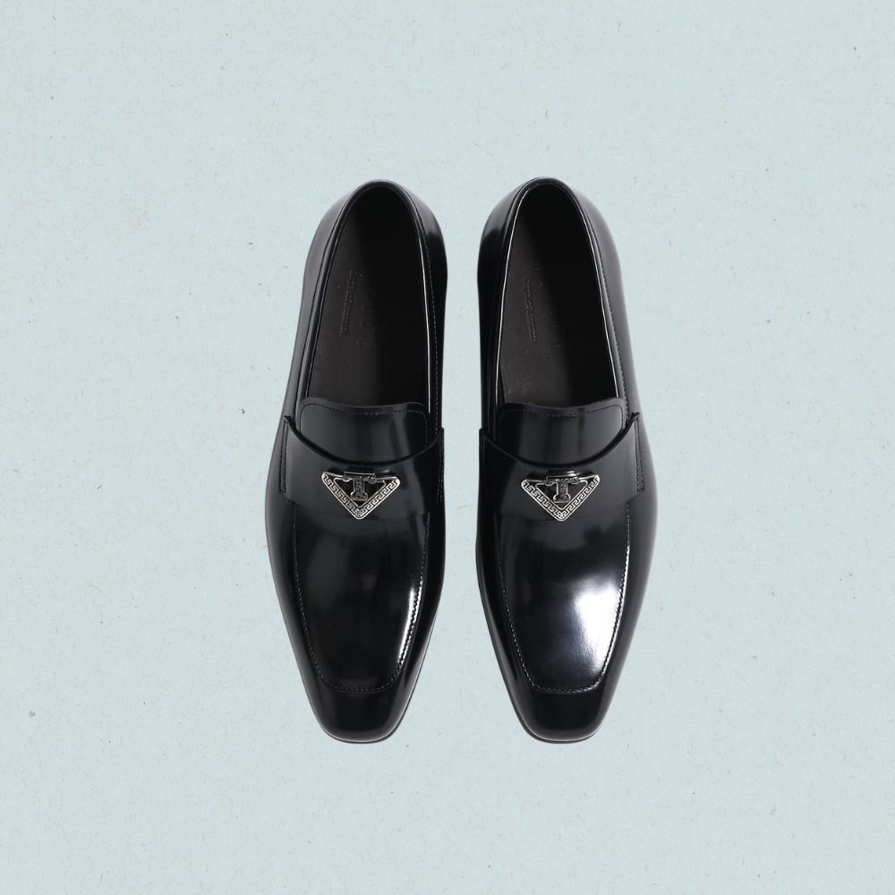 leather loafers