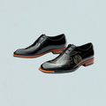 men black leather shoes