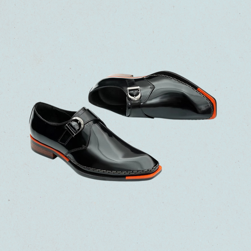 Lorebound Men's Dress Shoes – Business Loafers for Men in Black & Amber