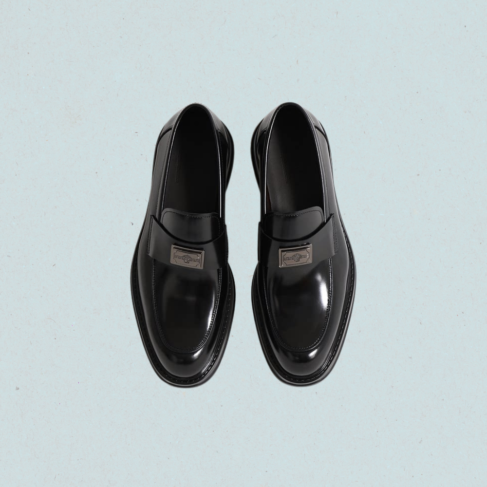 leather loafers