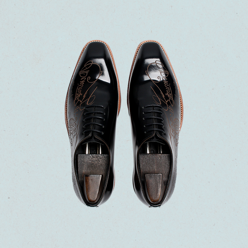 Men Black Leather Shoes