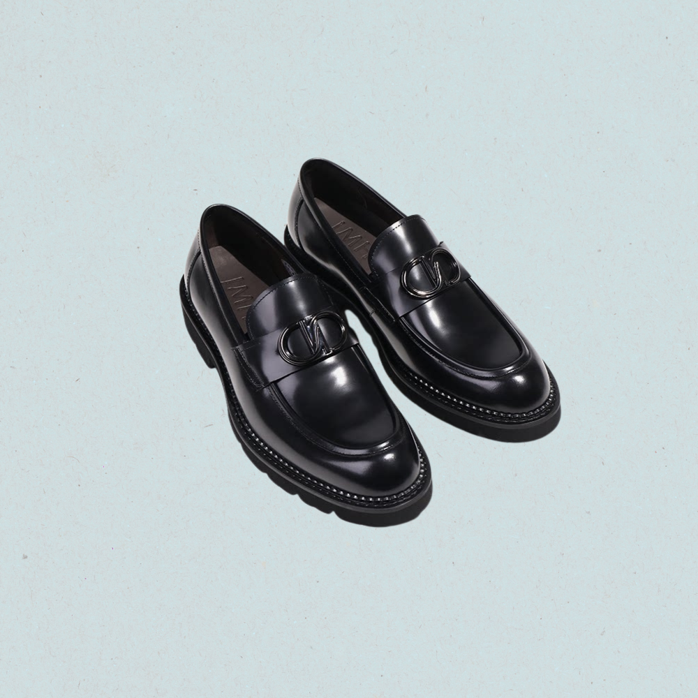 oversized chunky sole loafers