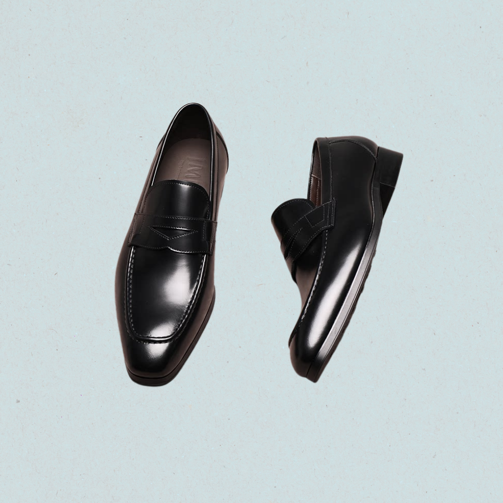 mens traditional penny loafers