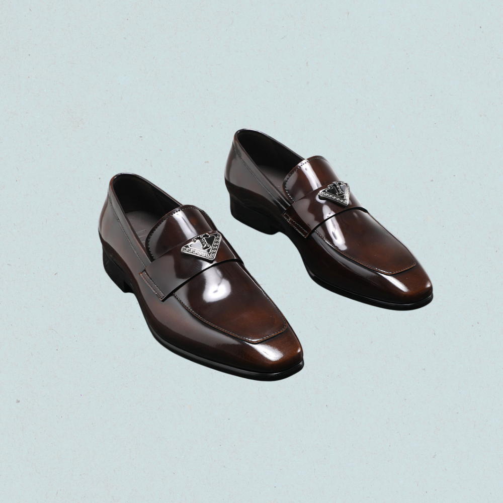 high shine formal leather shoes