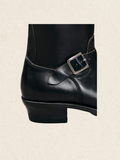 black riding boots