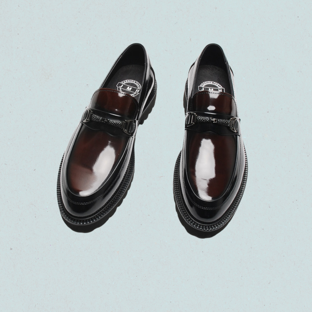 lug sole horsebit loafers
