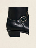 black riding boots