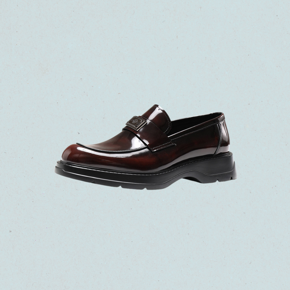 urban platform leather shoes