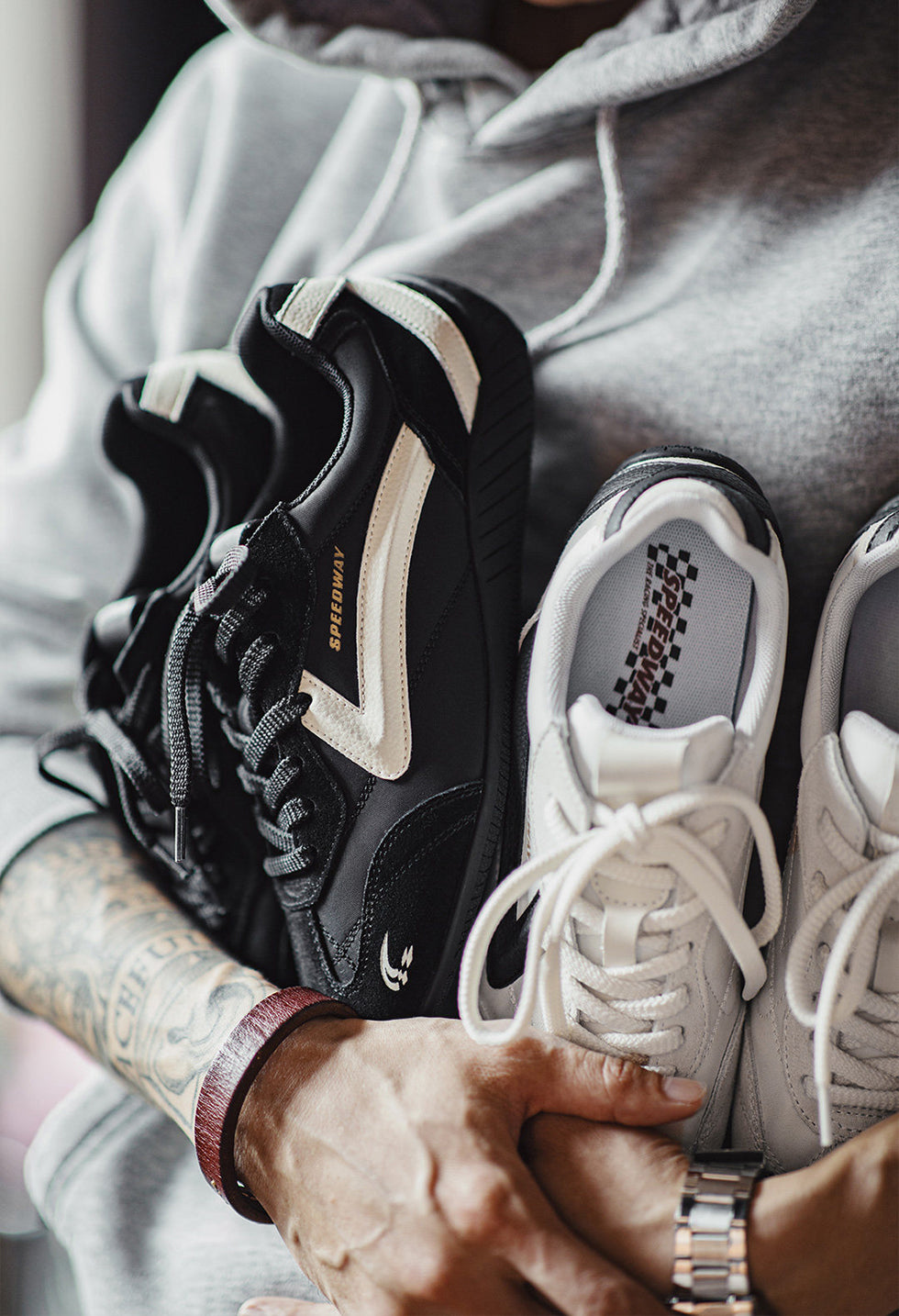 retro style sneakers side profile