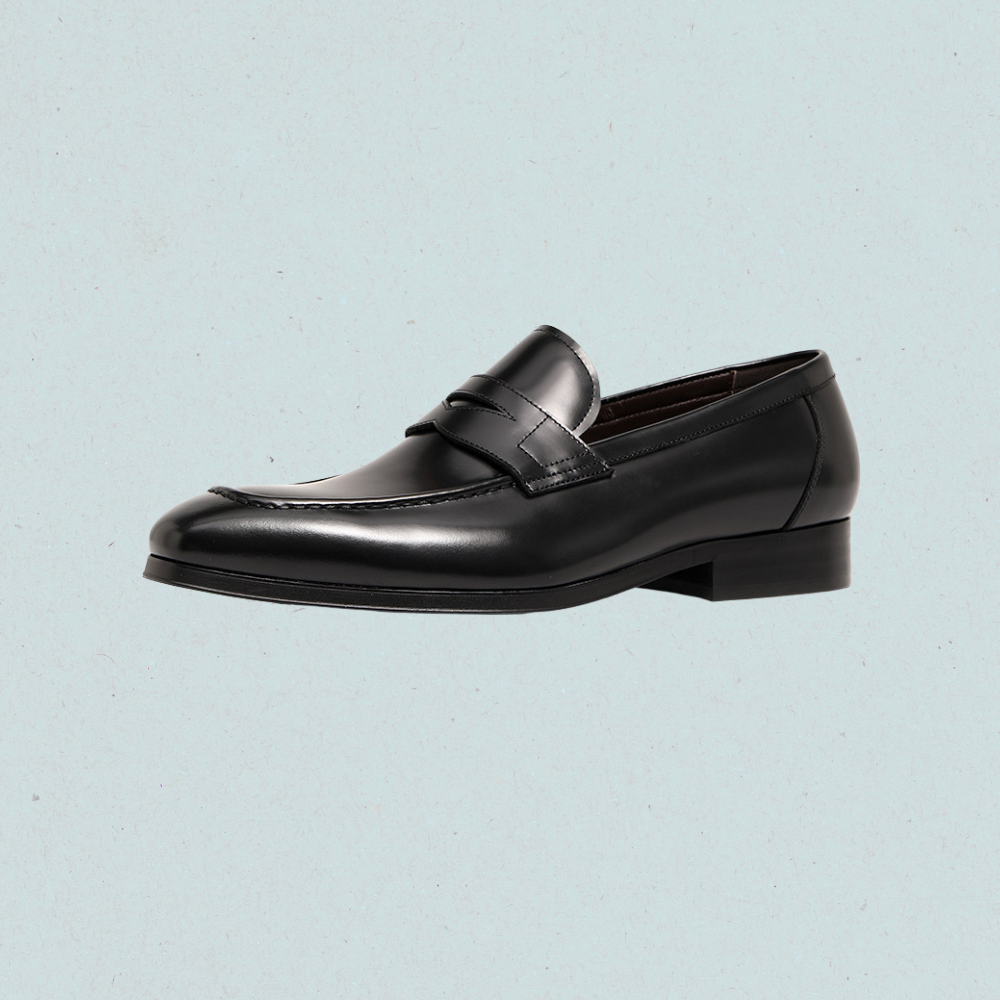 Classic Apron Toe Penny Loafers Heritage Casual Leather Shoes