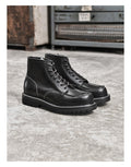Black work boots