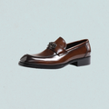 modern lock buckle loafers
