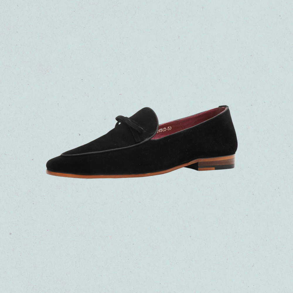 Belgian Style Suede Bow Loafers Elegant Summer Casual Shoes