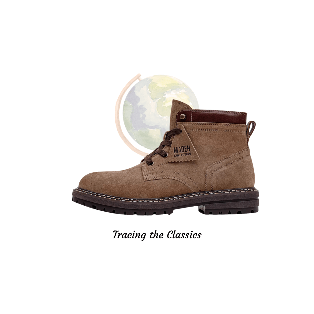 men lace up boots