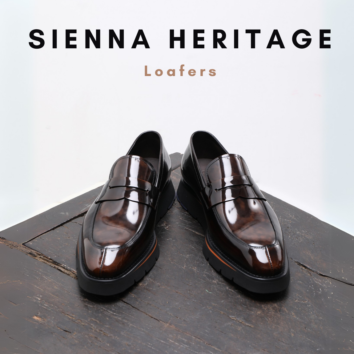 Sienna Heritage Loafers Italian Formal Black Dress Shoes for Men Sienna Heritage Loafers Italian Formal Black Dress Shoes for Men