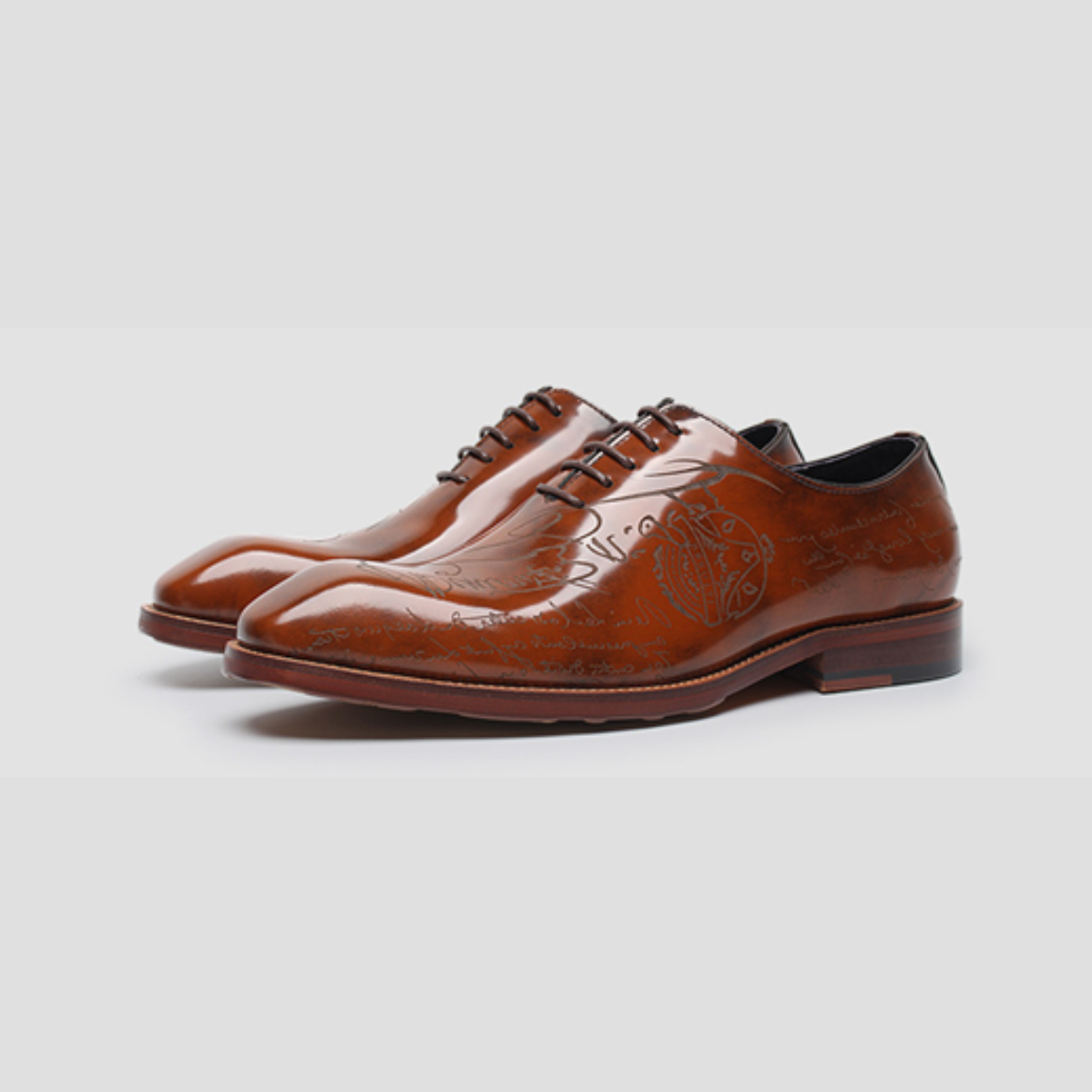 Hand-Carved Leather Shoes