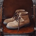 brown combat boots