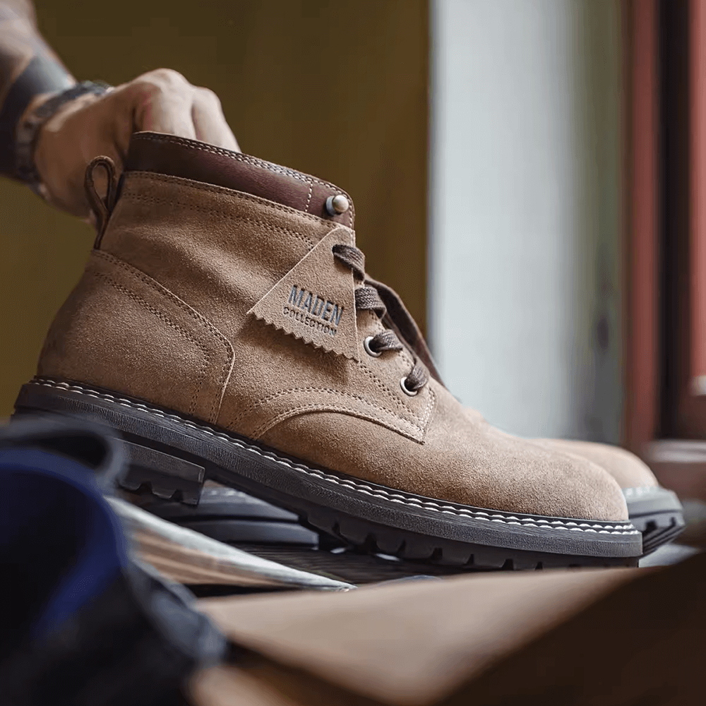 mens lace up dress boots Durable Men Lace Up Boots for outdoor wear Gold Seeker 38 EU /23.6-24 cm