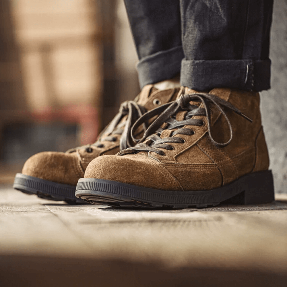 Hector Maden Vintage Look Suede Boots