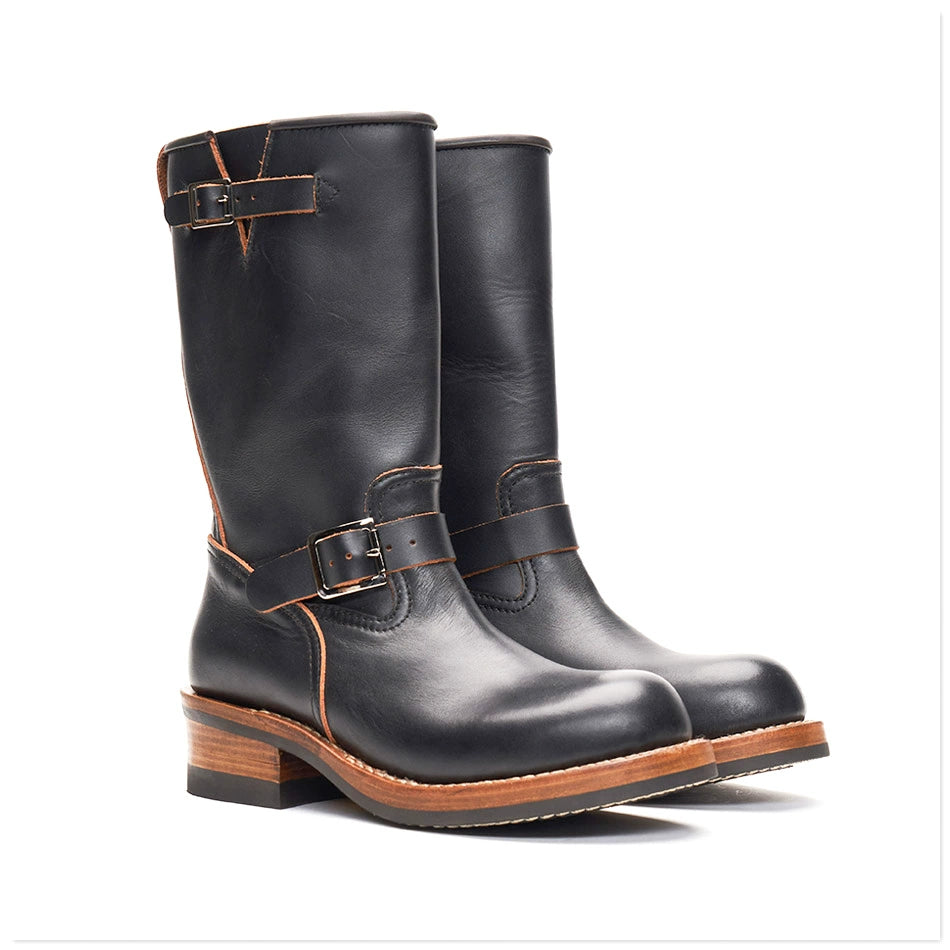Classic Engineer Boots | Tea-Core Waxed Leather, Moto-Ready Riding