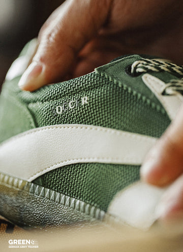 black and white football print on side panel sneakers