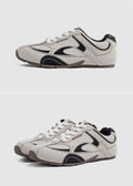 running shoes with heritage tongue label