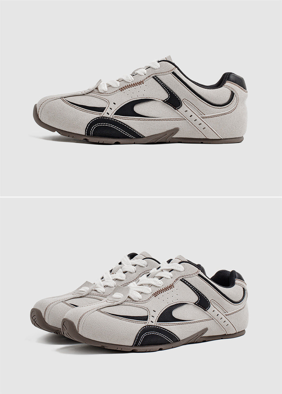 running shoes with heritage tongue label