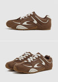 running shoes styled with men's casual outfit