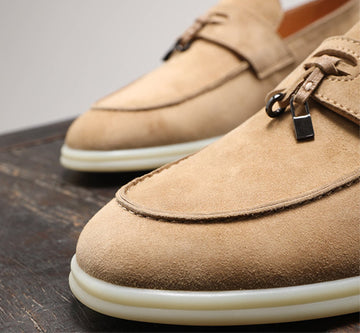 premium sheep suede loafers
