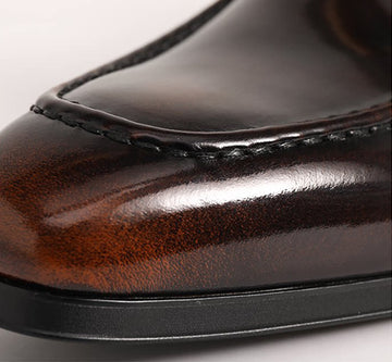 leather penny loafers for office
