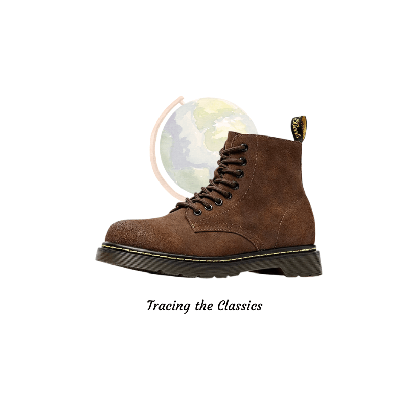 brown lace up boots