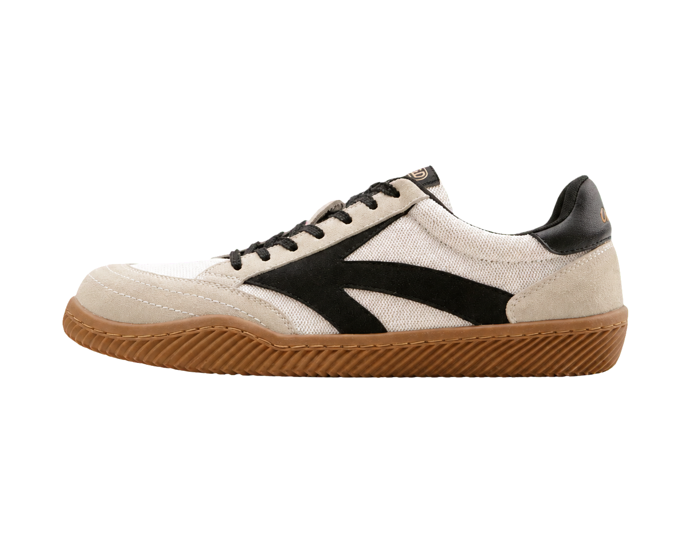Hector Maden OLYMPISM 1984 retro sneaker in black, cream and gum